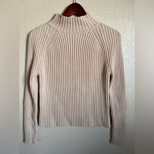 Harold's Women's 90s Chunk Knit Turtleneck Sweater - Beige